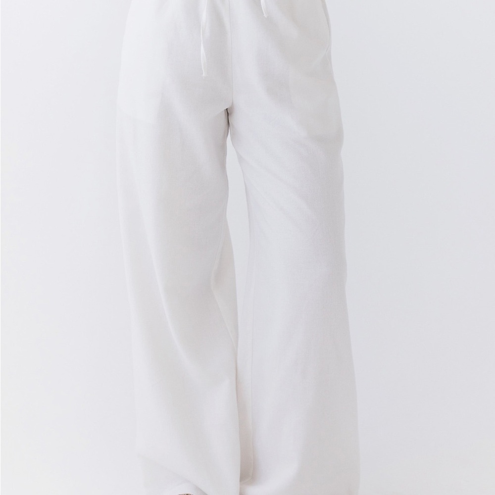 Joie White Wide-Leg Pants